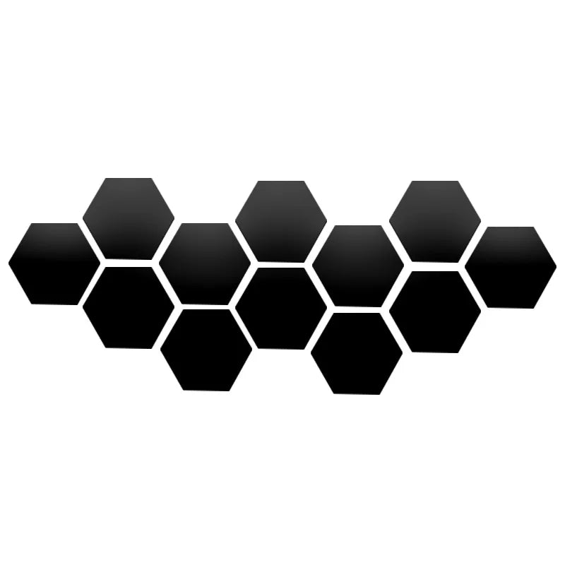 Hexagon Mirror Wall Stickers