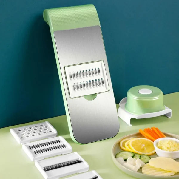 5-in-1 Stainless Steel Vegetable Cutter Grater