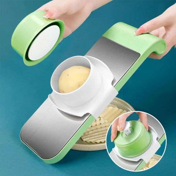 5-in-1 Stainless Steel Vegetable Cutter Grater